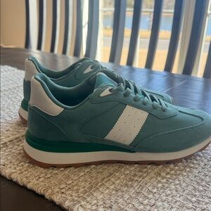 Steve Madden Green and White Athletic Shoes
